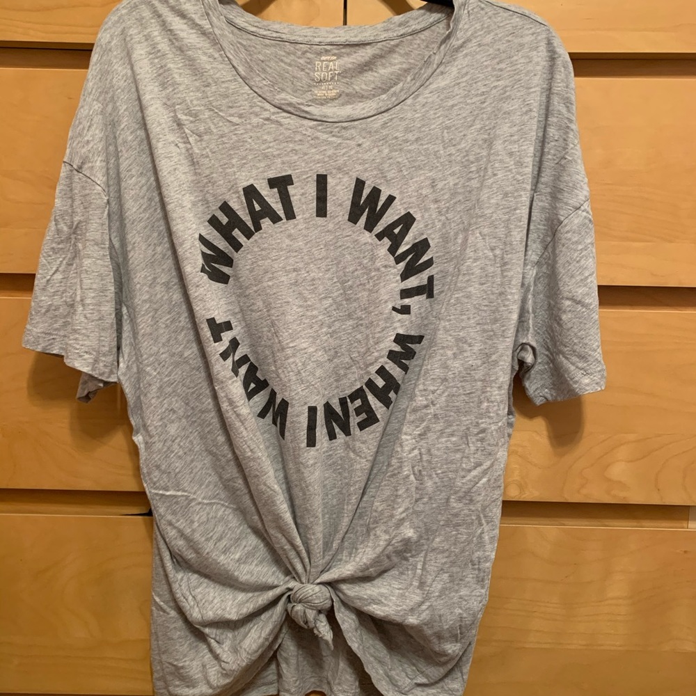 Oversized tee w/ some distress (worn once!)